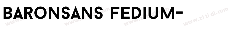 BaronSans fedium字体转换